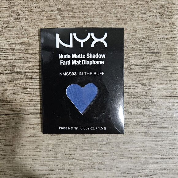 LOT OF 3 NYX Nude Matte Eye Shadow Refill - Sealed NMS03 In The Buff Blue - Picture 2 of 3